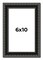 Photo Size Antique Black Picture Frame - UV Acrylic, Foam Board Backing, Hanging Hardware